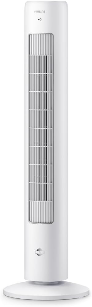Philips Tower Fan 5000 Series, 105 cm Slim, Remote Control, White