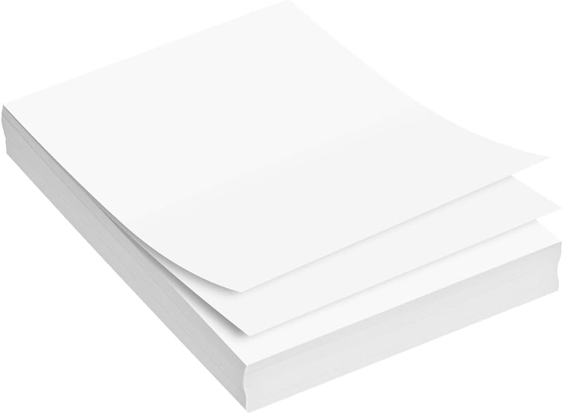 AIMALL 300 Sheets A4 Paper, 250GSM Bright White Smooth Surface for Printer and Painting Use, Dual-Side Treated for Inkjet & Laser Printers