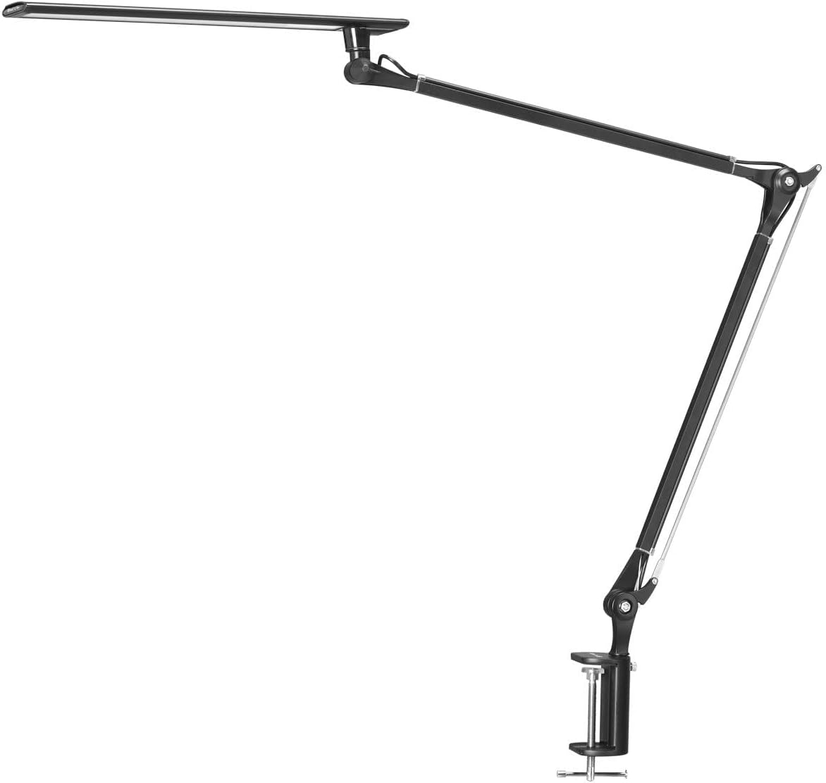 Phive LED Desk Lamp Architect Task Lamp Metal Swing Arm Dimmable Drafting Table Lamp with Clamp (Touch Control Eye-Care Technology Highly Adjustable Office Craft Studio Workbench L