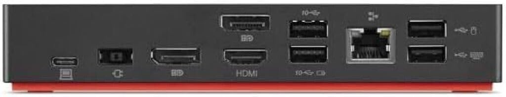 Lenovo ThinkPad USB-C Dock Gen 2 (40AS0090AU) - LDC-G2 Universal Laptop Docking Station with 90W Power Adapter (60W Charging), Dual 4K Monitor Support, 3X USB 3.1, 2X USB 2.0, RJ45