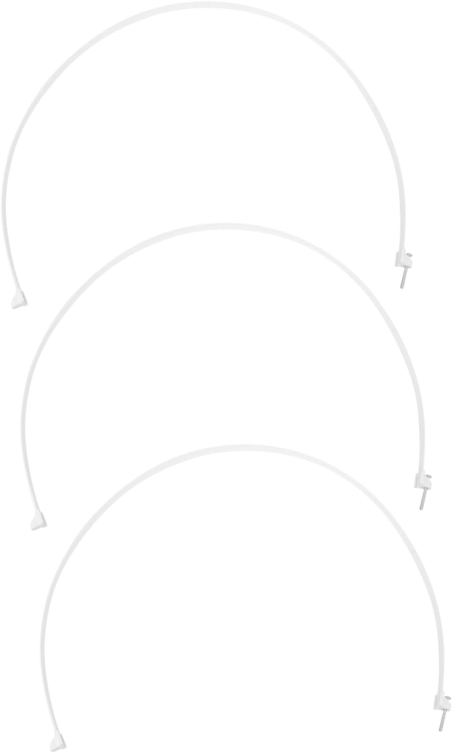 3pcs White Fan Fixed Hoop for Pedestal and Wall Fans Reinforced Design with Easy Installation Asb and Iron Material Replacement Ring in Home and Office