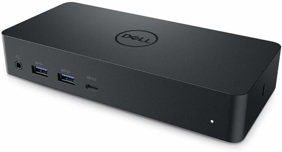 Dell D6000 4K HDMI DP USB-C (Type-A+C) Docking Station with Power Adapter (Renewed)