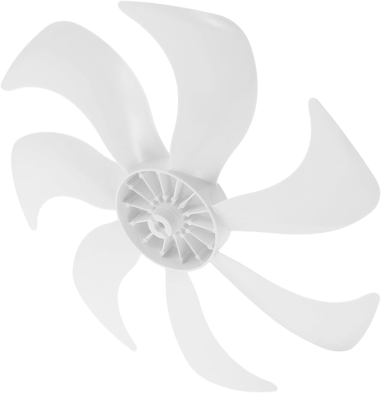 Housoutil Universal 14 Inch Replacement Fan Blade for Pedestal and Table Fans, Plastic 7 Leaf Design with Easy Installation and Enhanced Airflow, Suitable for Home and Office Use