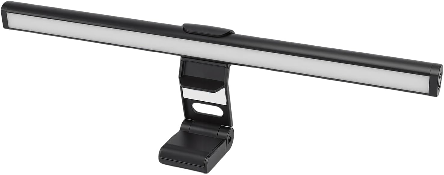 XUMIUZIY Laptop Monitor Light Bar, Computer Screen Lamp for Eye Caring, USB Reading LED Task Lamp with Memory Dimming Function, 3000K-6500K Color Temp, No Glare & Space Saving
