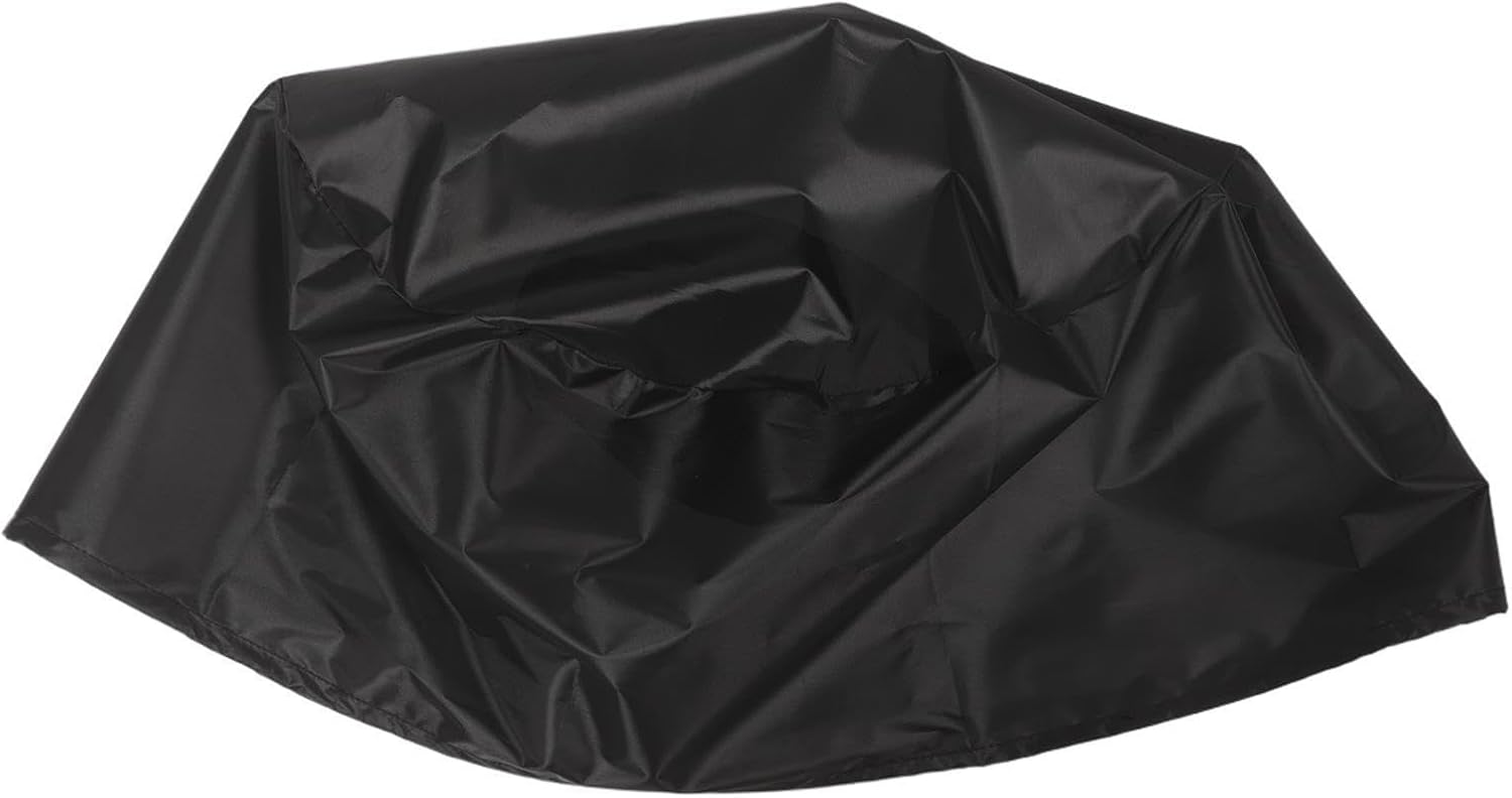 Waterproof Pedestal Fan Cover round Polyester Black