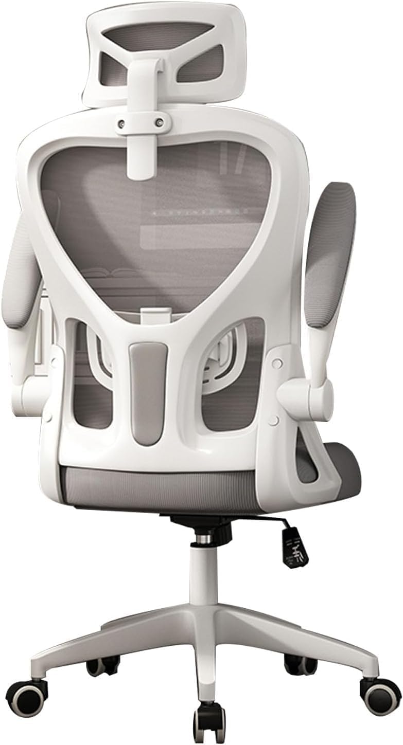 Ergonomic Office Chair with Headrest 3D, Mesh Office Desk Chair with Adjustable Lumbar Support, Computer Chair with Flip up Armrests, 350LBS Capacity, Design for Home Offices (XICE