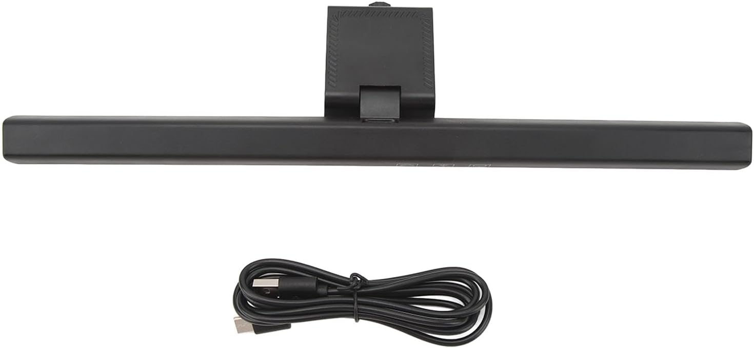 Black Laptop Monitor Lamp Anti Blue Light LED Computer Monitor Light Bar for Screen Computer Hanging Lamp 33cm