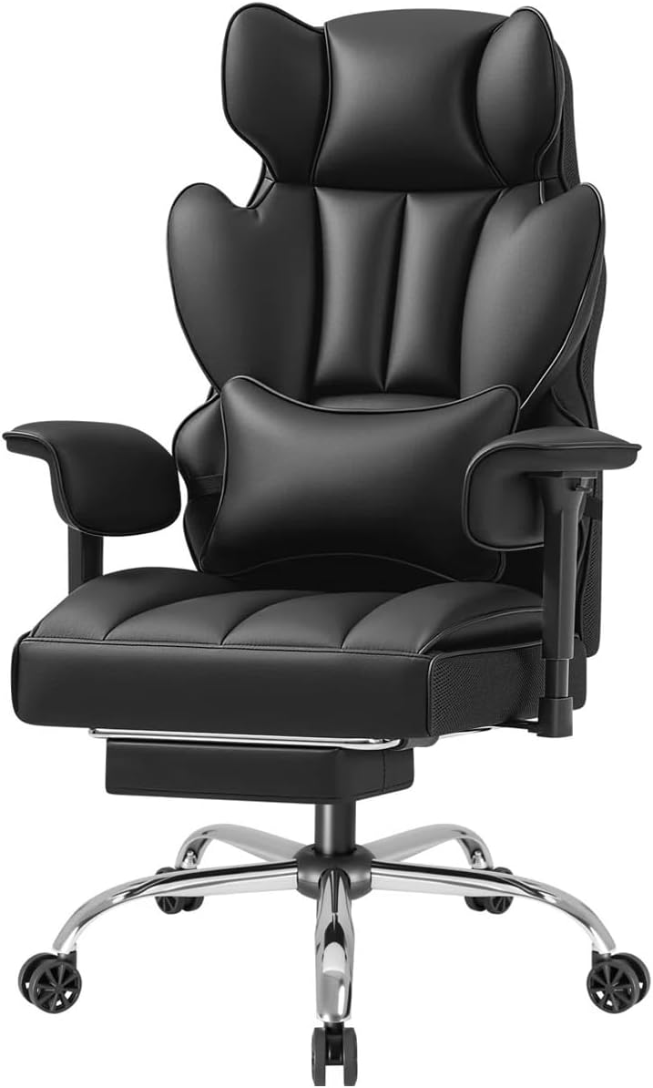 WWI Big and Tall Office Chair Ergonomic High Back Footrest Lumbar