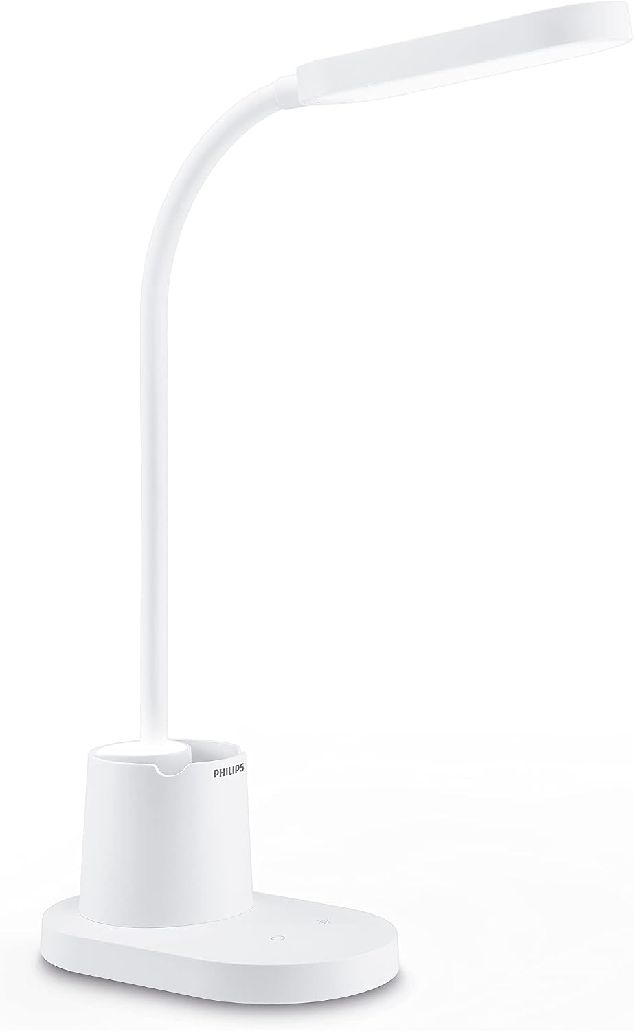 Philips LED Desk Lamp Bucket, Dimmable, 1400 mA Battery, 3000-5700K, 7W, White
