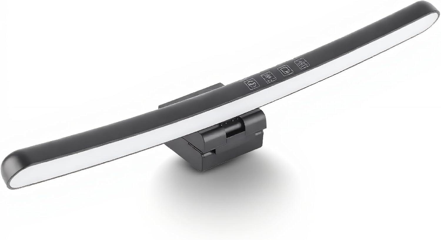 Computer Monitor Lamp, Curved Screen Monitor Light Bar for Eye Caring, Touch Dimming, No Screen Glare, 7 Color RGB Light Effect, USB C LED Computer Lamp for Desk/Gaming