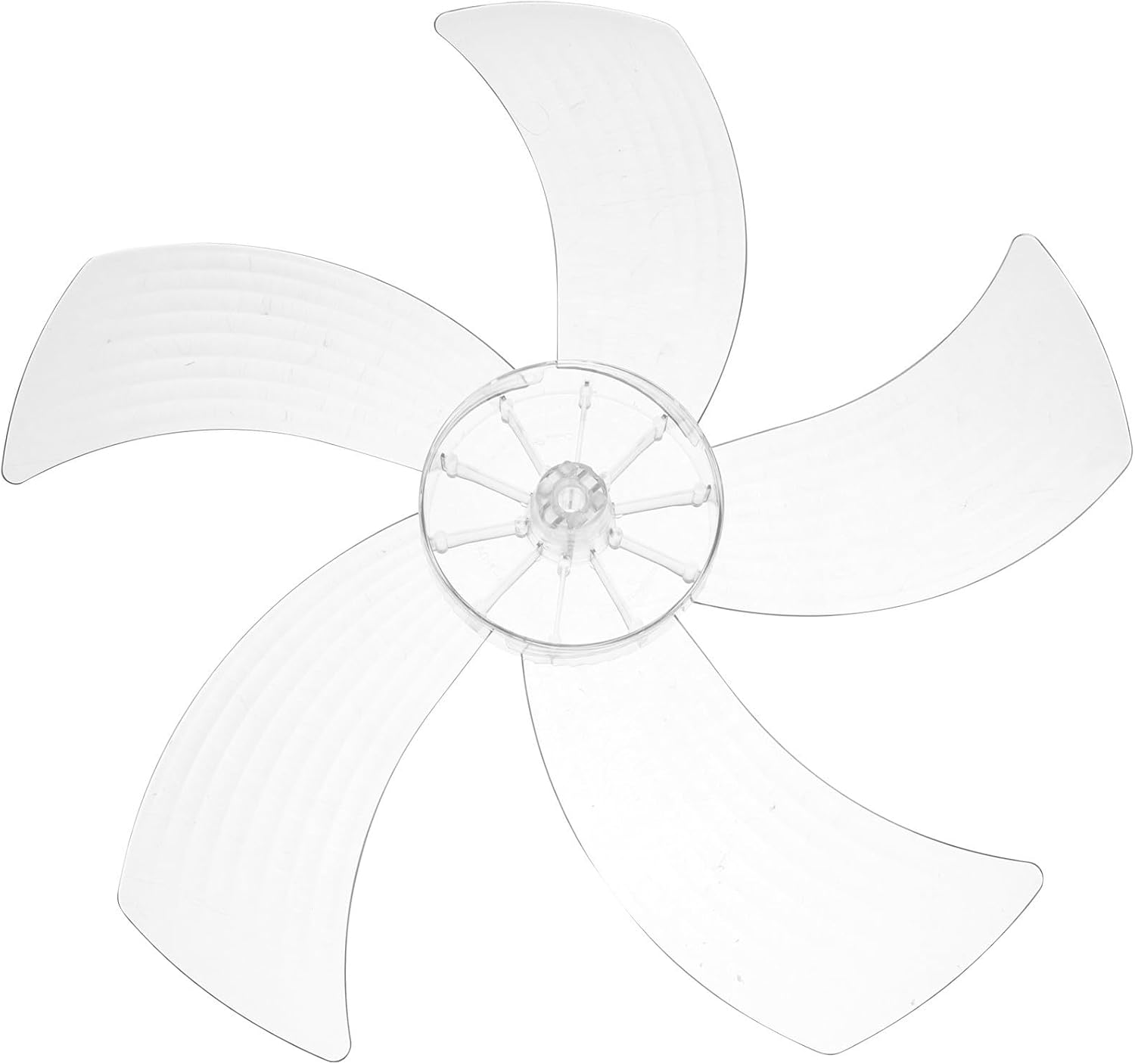 Housoutil Universal Fit Replacement Fan Blades for Standing Pedestal Fan White Plastic Material for Home Cooling and Repair