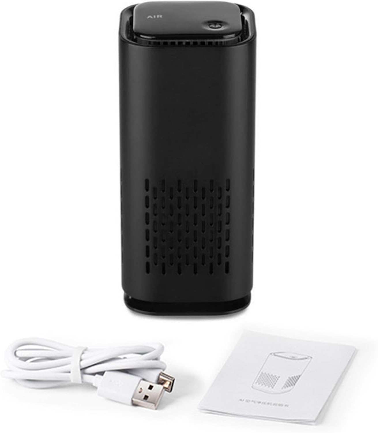 HEPA Filter Air Purifier Portable Home Car Air Cleaner Negative Ion Odour Dust (Black)