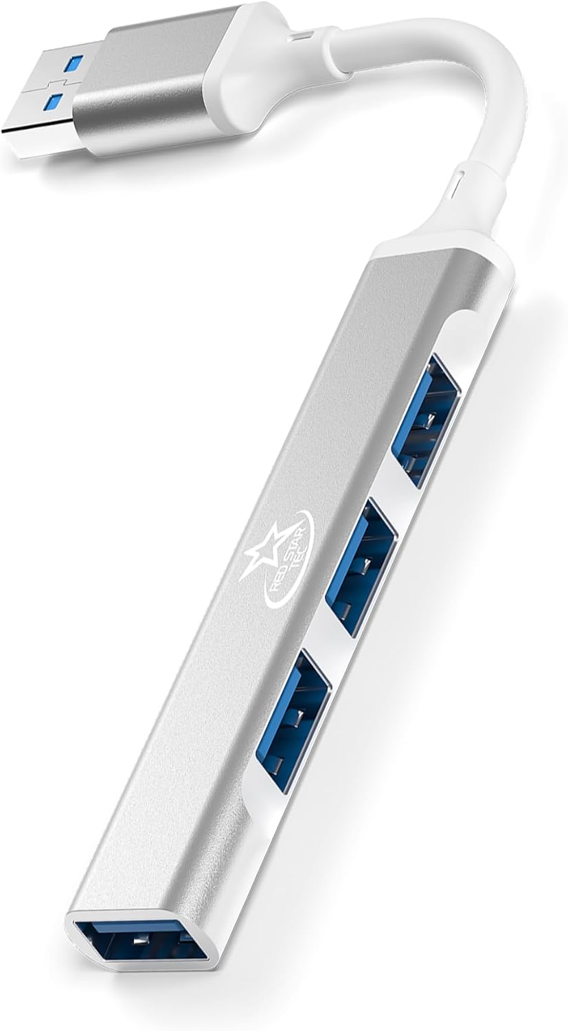Red Star Tec U124A USB A Hub, USB Extender, Multi Port, 4 Ports