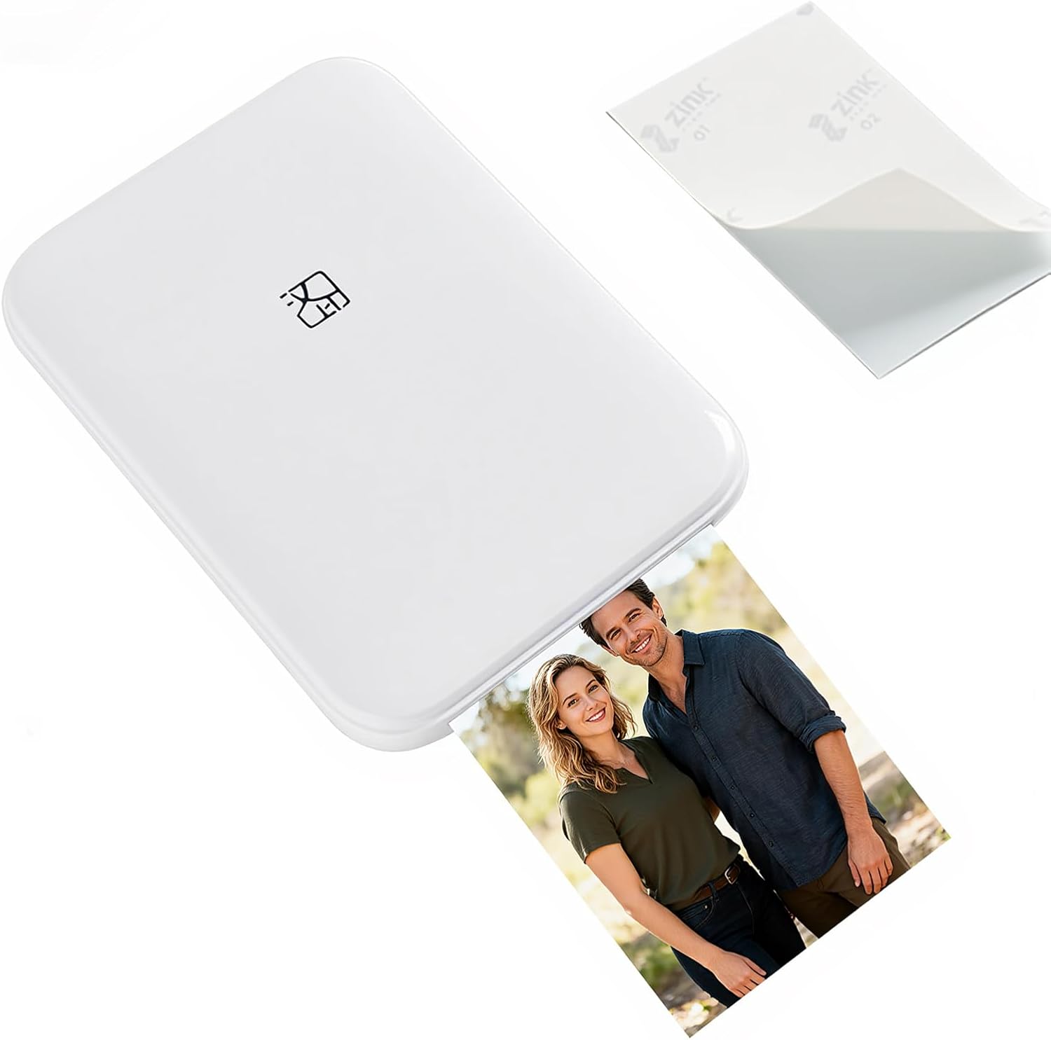 Mini Portable Instant Photo Printer - Bluetooth 5.0, Works with iOS & Android