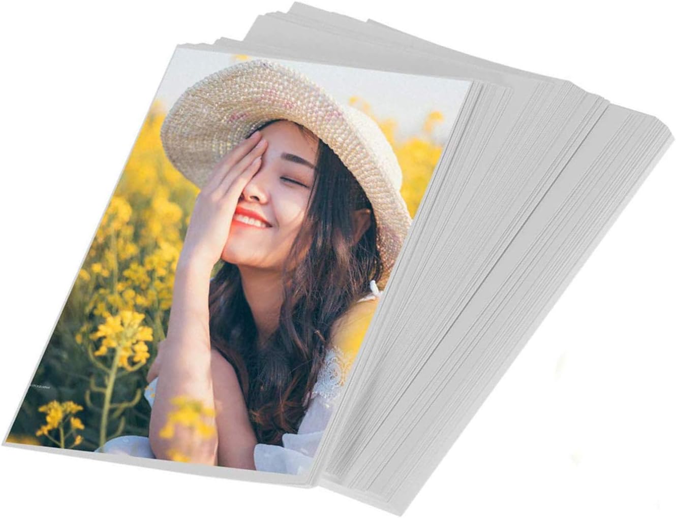 4x6 inch 4R Glossy Laser Photo Paper - 157gsm, 100 Sheets, Double-Sided Premium Coated Paper for Laser Printers, Ideal for Flyers, Posters, Photos, and Presentations