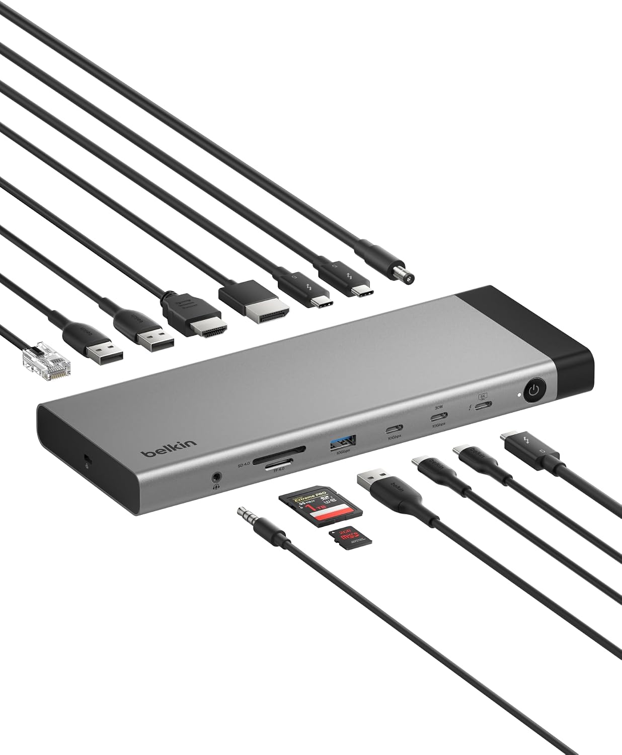 Belkin 140W Thunderbolt™ 5 Dock, 14-in-1 Docking Station, 4K@144Hz Display