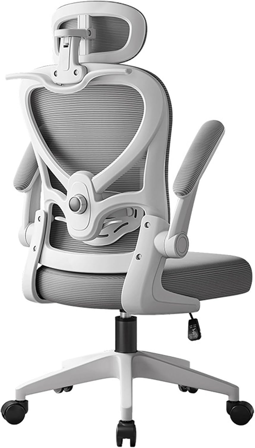 USOR Ergonomic Office Chair with Adjustable Lumbar Support & Headrest Mesh Computer Desk Chair for Adults Children High Back Swivel Task Chair with 2D Armrests, Tilt Function and H