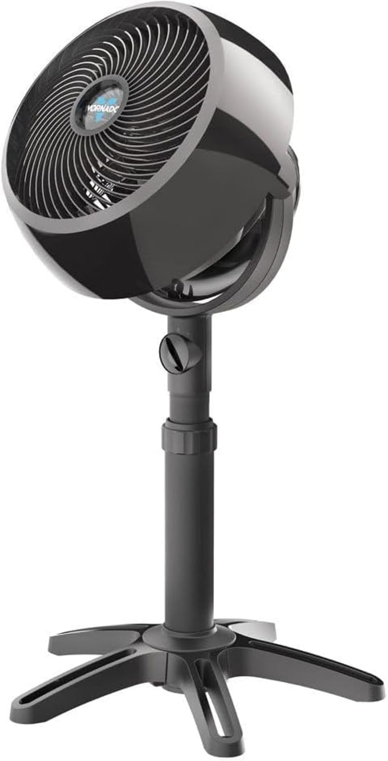 Vornado 7803 X-Large Pedestal Air Circulator – Whole-Room Vortex Airflow Fan – Adjustable Height from 84cm - 102 cm – 3-Speed Manual Controls – Tilting Head & Removable Grill for E