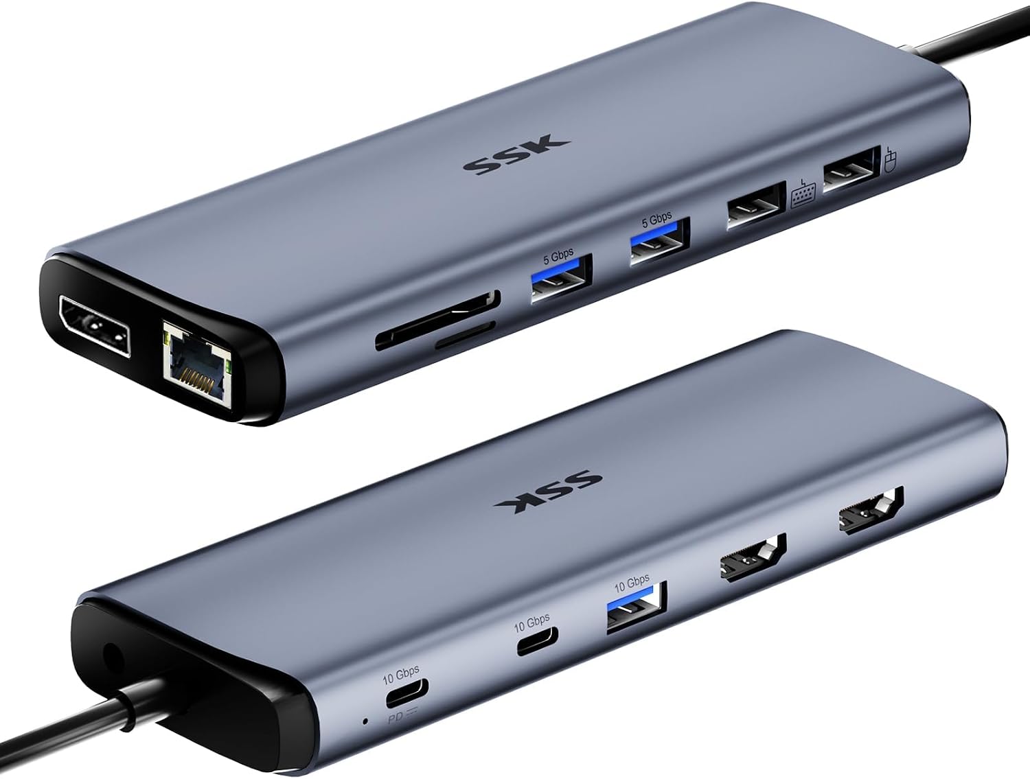 SSK 8K USB-C Dock for Thunderbolt Laptop MacBook Docking Station