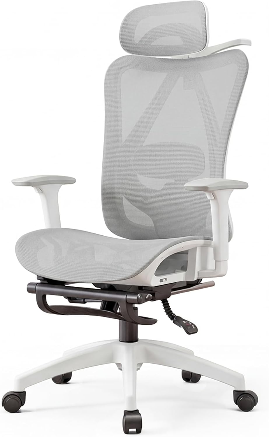 USOR Ergonomic Office Chair with 3D Adjustable Armrests Adjustable Lumbar Support High Back Mesh Computer Desk Chair for Gaming Work Adjustable Headrest Tilt Function and Retractab