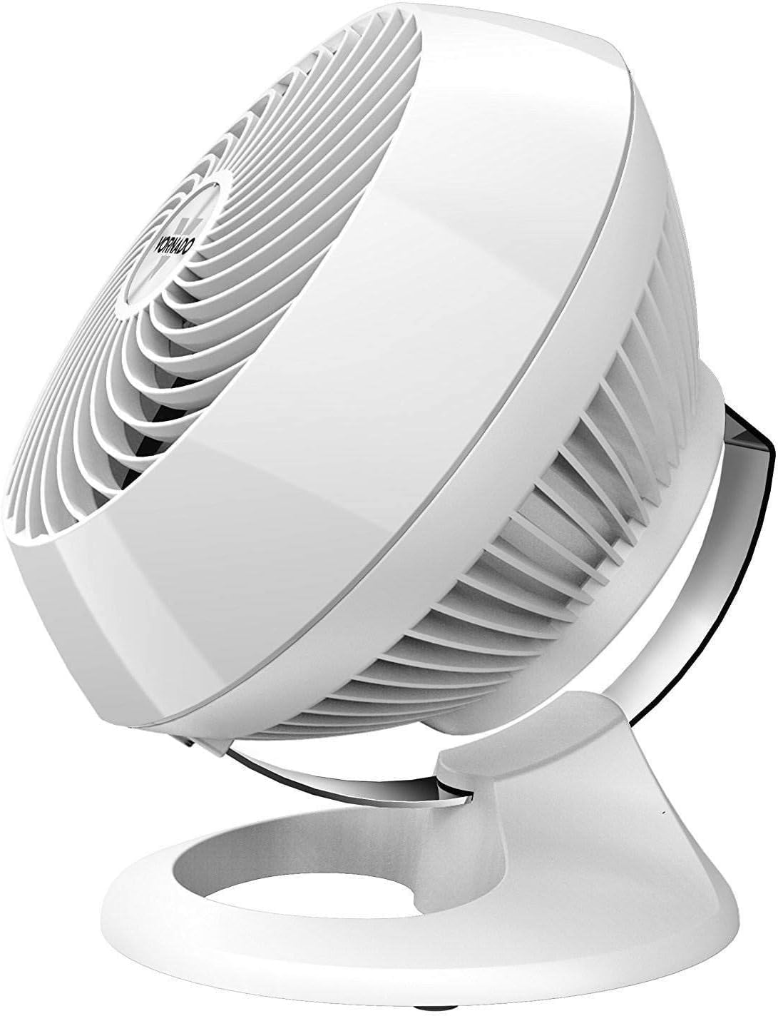 Vornado 560 Medium Air Circulator – White – Whole-Room Vortex Airflow Fan with 4-Speed Electronic Control, Adjustable Chrome Glide Bar & Multi-Directional Tilt for Medium Rooms (~2