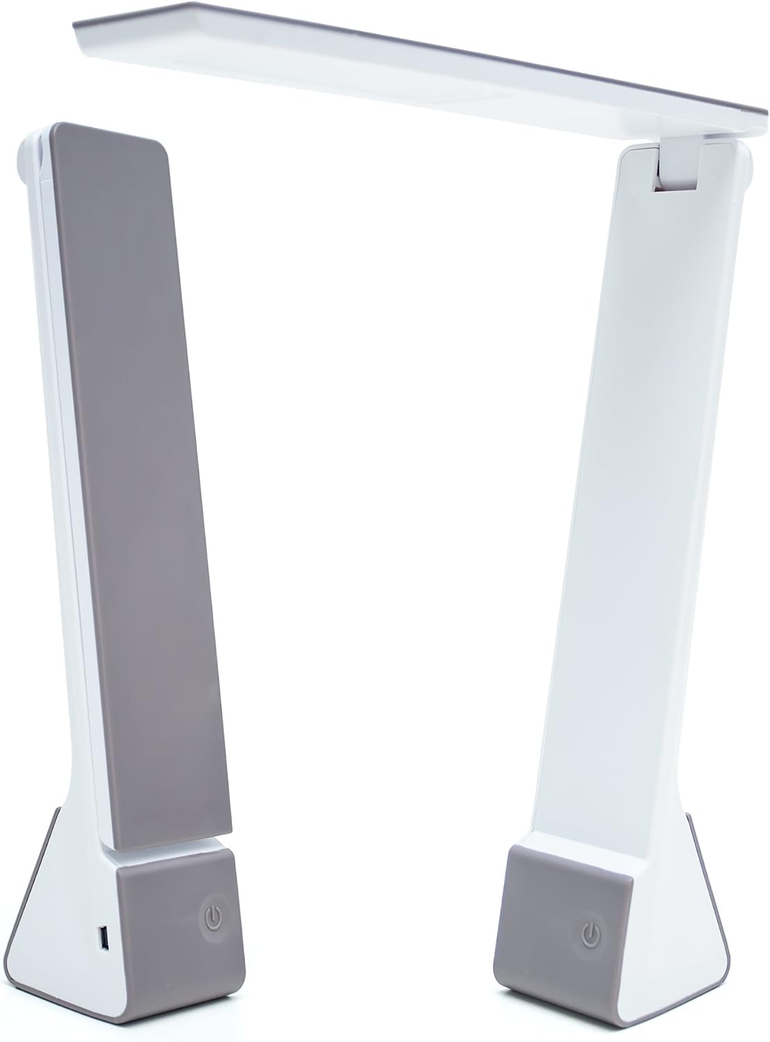 LED Desk Lamp - Minimalistic Office Desk Lamp - Rechargeable with 3 Light Modes - Portable Table Lamp - Grey