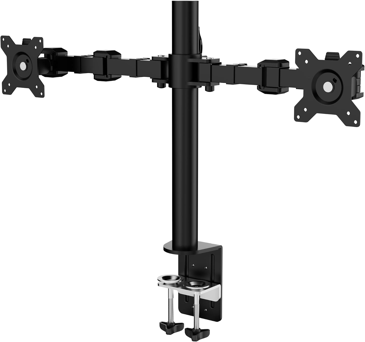 DLB112 Dual Monitor Stand - Height Adjustable Arm Mount, Steel