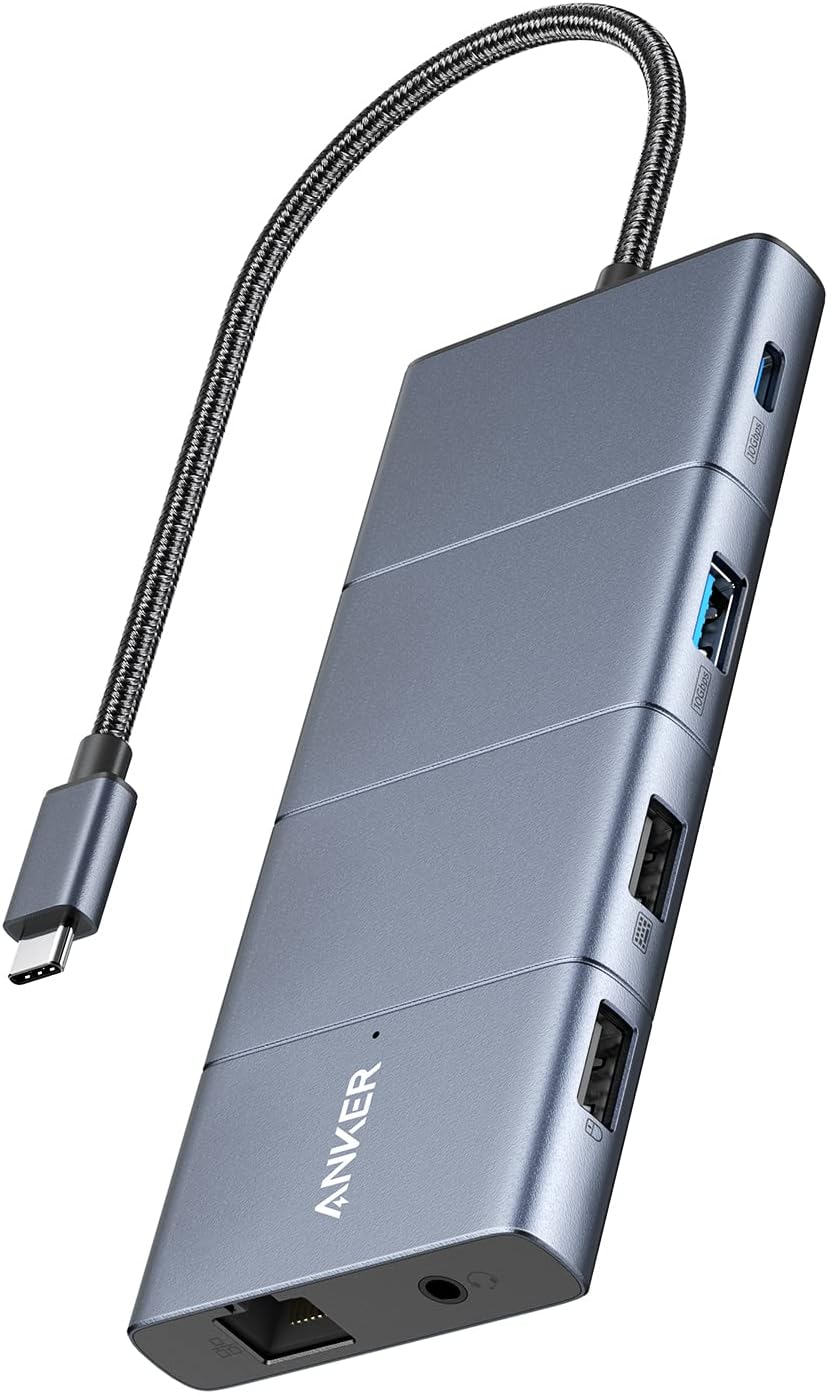 Anker USB C Hub, 11-in-1 Dual Monitor Docking Station, 10Gbps USB-C/A Ports