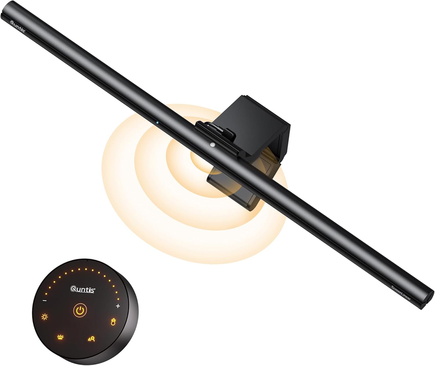 Quntis Radar Sensor Monitor Light Bar, Fits 17"–32" Curved/Flat Monitors