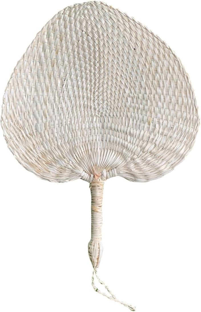 Heart Shaped Glass Hand Fan for Children, Portable Cooling