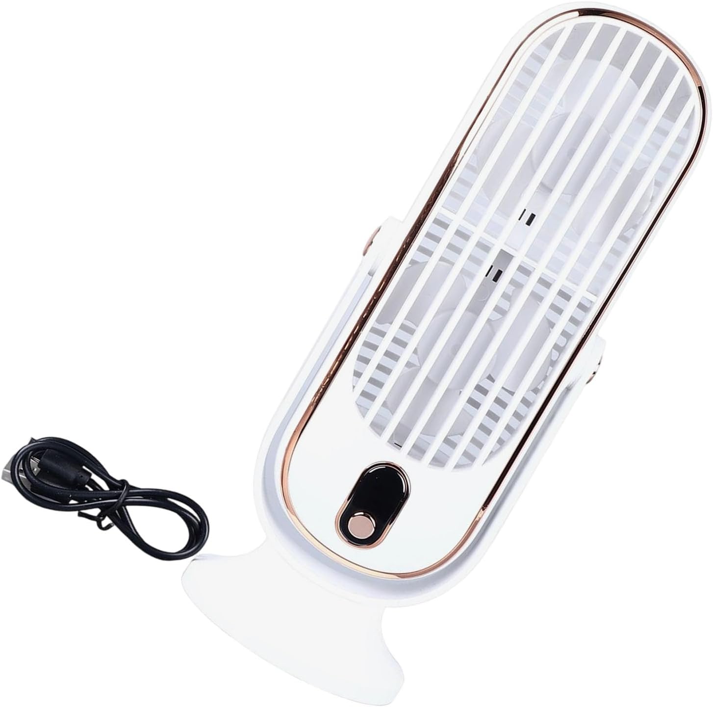 Quiet Home Office Compact Brushless Desk Fan with LED Display USB Powered Tower Usage Speed Adjustable Vibration