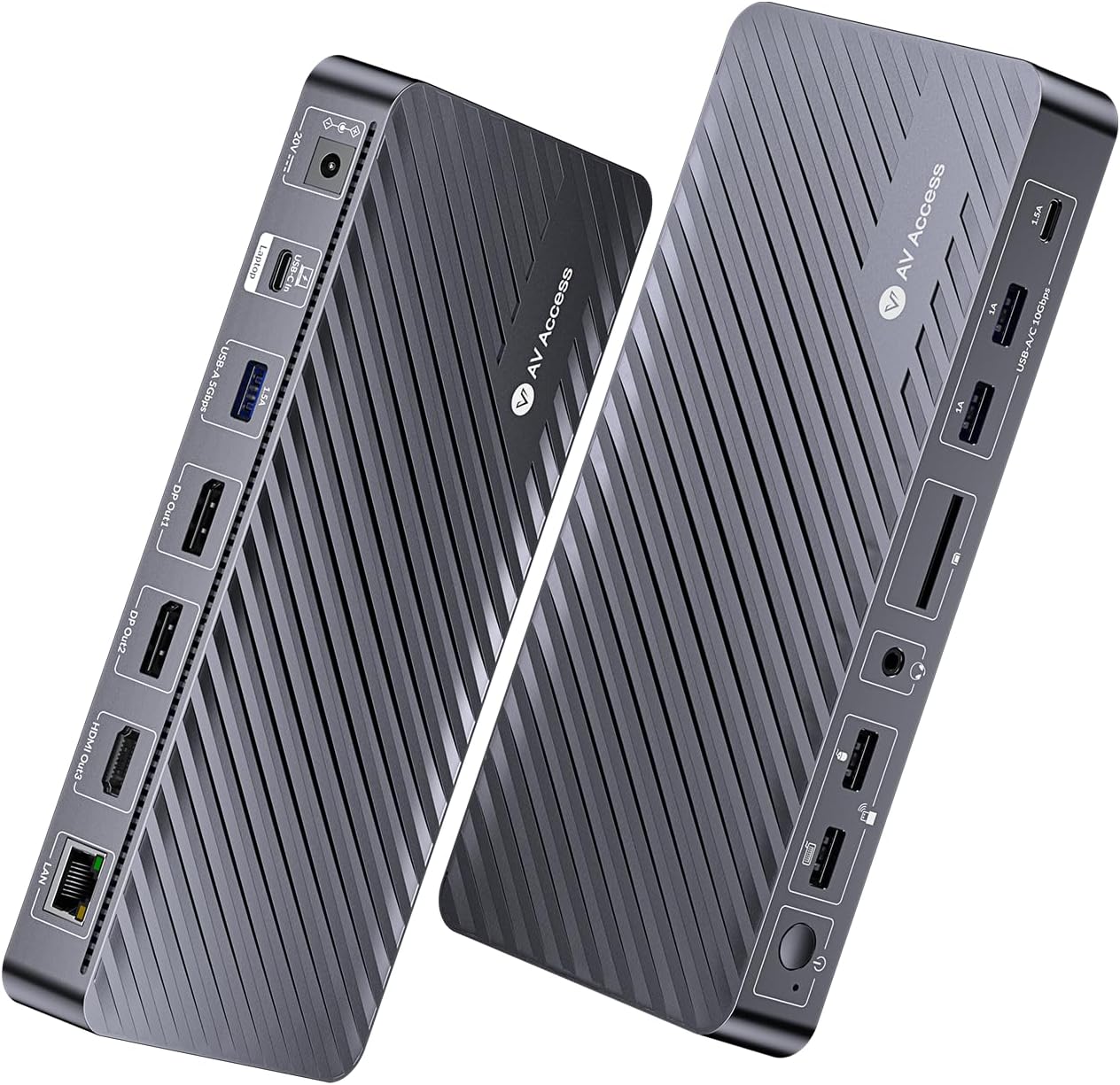 AV Access Docking Station 3 Monitors Triple 4K Display