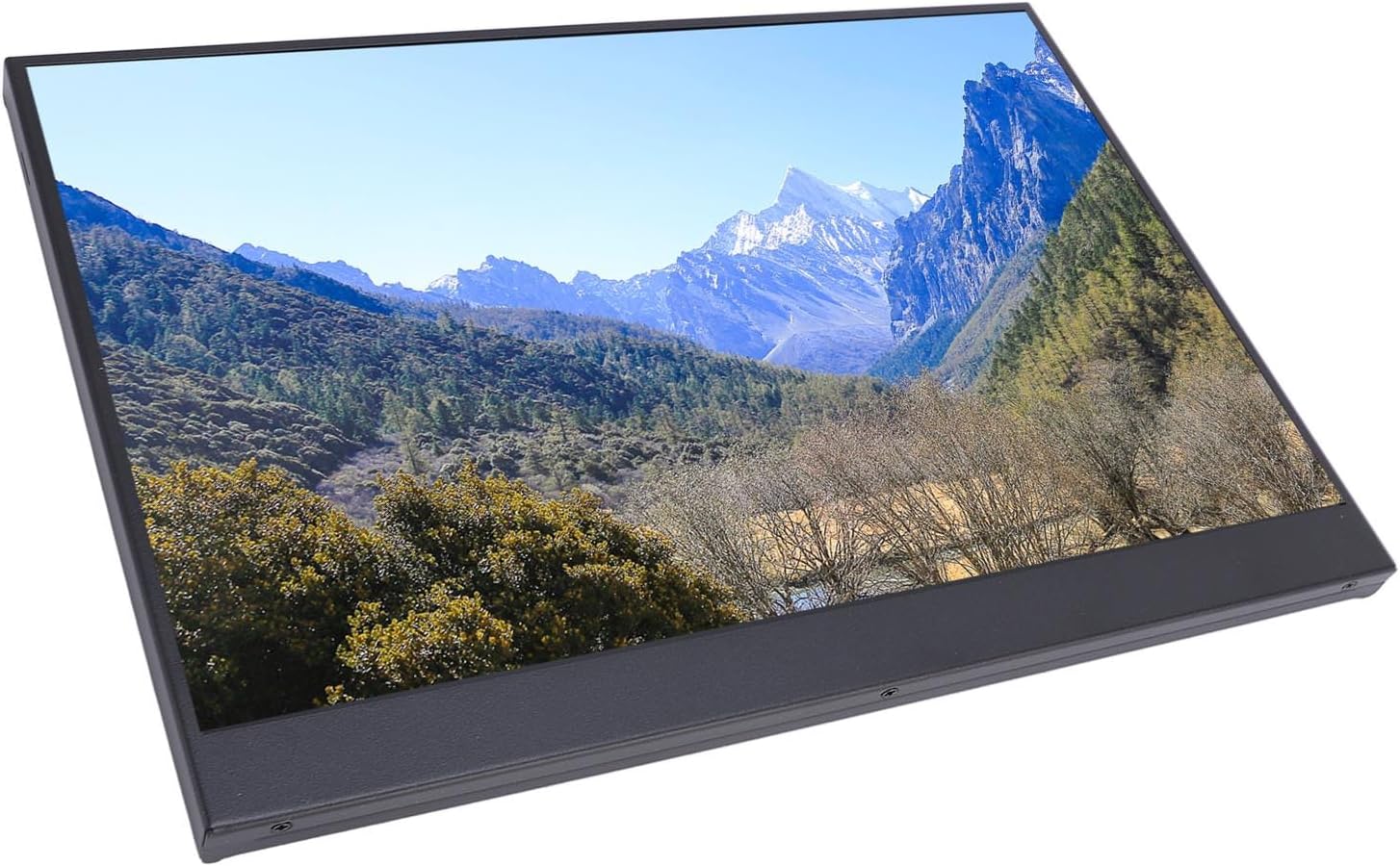 XUMIUZIY 12 Inch Portable Monitor, 1920x1200 Resolution LCD Laptop Display Extender with USB C and Mini HD Interface, External Second Screen for OS X Switch