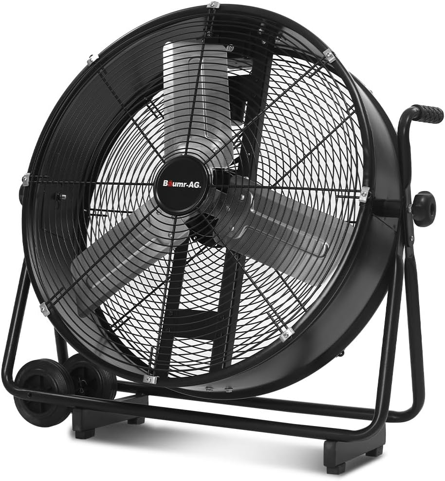 Baumr-AG 24-Inch Industrial Tilting Drum Fan
