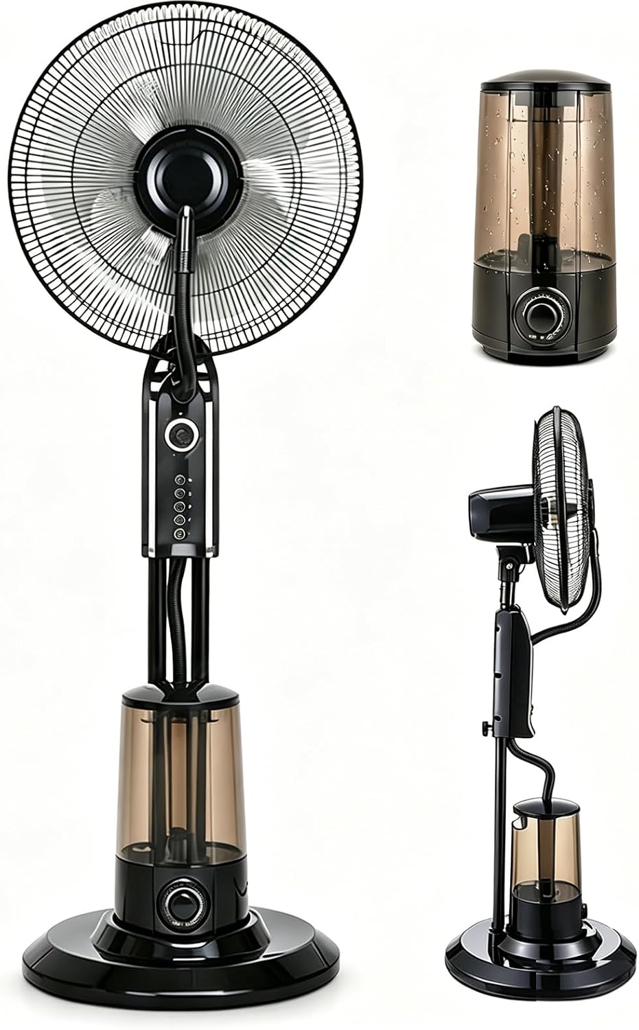 75W Misting Pedestal Fan, for Indoor Living Room