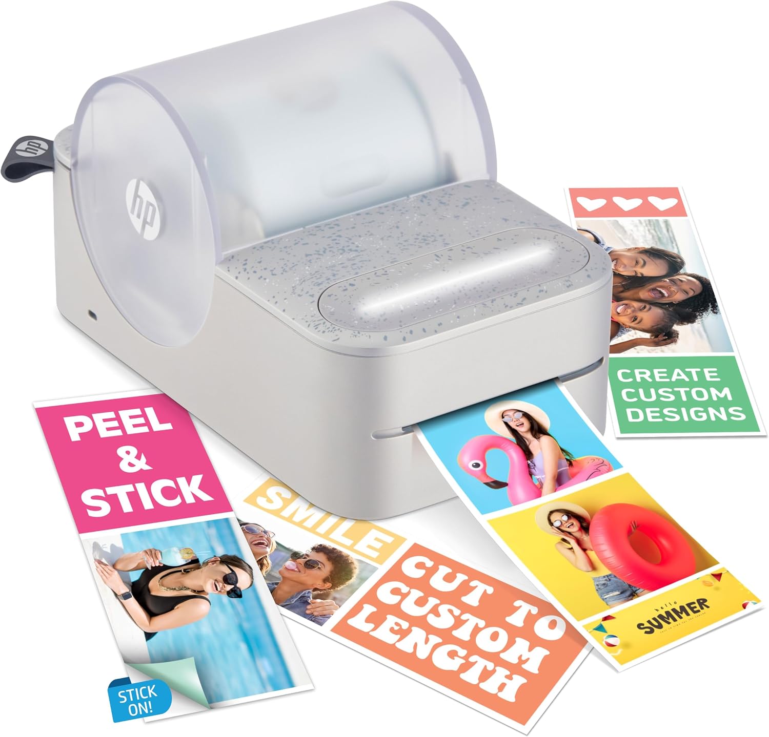 HP Sprocket Panorama Instant Color Label & Smartphone Photo Printer - Portable - Personalize Prints 2” x .5”- 9” on Zink Sticky-Back Photos - Create Photobooth Strips & Custom Desi